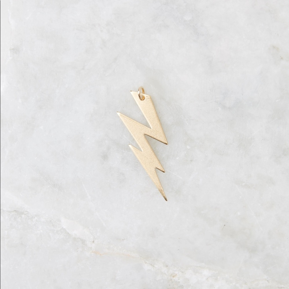 TURNING HEADS GOLD LIGHTNING CHARM